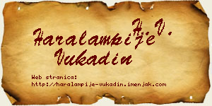 Haralampije Vukadin vizit kartica